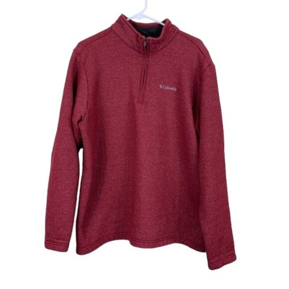 Columbia Great Hart Mountain III Half Zip Sweater Red Size XL - Picture 1 of 7